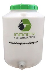 [PT FP 59L D40] Tanque fondo plano 59L D40- salida lateral